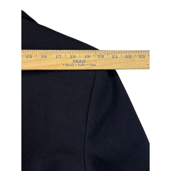 Oscar de la Renta Men's Classic Black Wool cashmere Blend Blazer Jacket Suit 42L